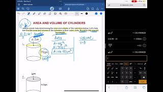 Finding the Area and Volume of Cylinders [upl. by Dupuy]