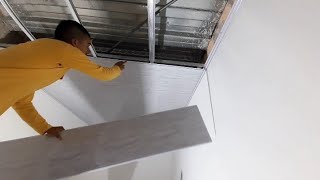 instalación de cielo raso en PVC [upl. by Frum719]