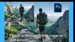 utiliser sélection sujet pour détourer ou isoler une personne sur une photo avec Photoshop CC [upl. by Earissed]