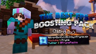 The NEW Best FPS Boost Texture Pack For Hypixel Bedwars  Nitro 8x  Minecraft 189 PVP Pack [upl. by Draned]