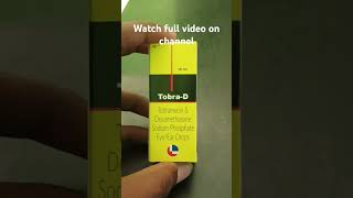 Tobra d eye ear drop uses in hindi viral video watch soon viralvideo i doctorspeak medical [upl. by Tristis11]