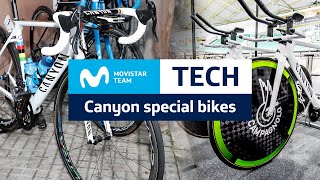 Nuestras bicis Canyon más especiales  Movistar Team Tech [upl. by Idhem]