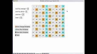 Sketchpad Webinar Factors and Multiples with Sketchpad [upl. by Ardenia]