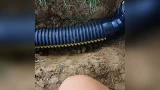 How to Bury a downspout [upl. by Roxane298]