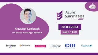 ☁️ The Twelvefactor App Revisited  Krzysztof Kopieczek [upl. by Anirec]