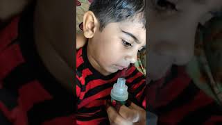 How to give nebulizer to kids Bacche ko kaise de nebulizer ghar me shorts nebulizer darshpawar [upl. by Odnalro715]