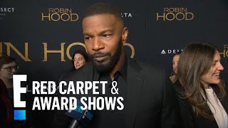 Jamie Foxx Says Taron Egerton Has an Amazing Singing Voice  E Red Carpet amp Award Shows [upl. by Kearney]