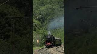 Bundesbahn Dampflok 23 058 auf der Geislinger Steige shorts [upl. by Dowlen]