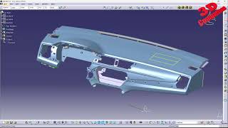 CATIA V5  CAD of a car interior [upl. by Anatolio]