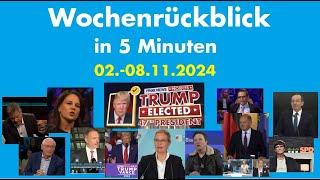 Wochenrückblick in 5 Minuten 28 November 2024 AfD Musk Habeck Weidel Scholz Lindner [upl. by Euqinor]