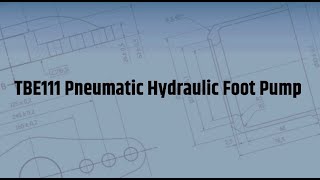 Pneumatic Hydraulic Foot Pump  TBE111 [upl. by Imhskal773]