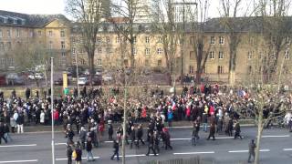 La marche républicaine pour Charlie à Metz [upl. by Ived980]