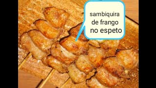 Como limpar sambiquira de frango p churrasco ou aperitivo [upl. by Ainessey68]