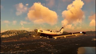 TBM850  Inyokern  San Luis Obispo  MSFS 2020  FULL ATC  4K [upl. by Arzed]