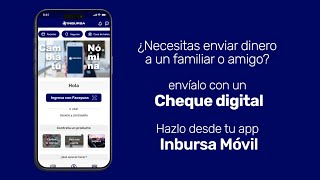 Envía dinero con Cheque Digital a través de Inbursa Móvil [upl. by Alusru]