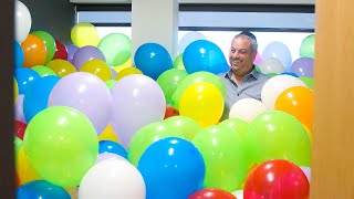 Office Balloon PRANK [upl. by Bluhm]