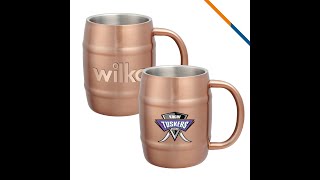 AU TM4V Difal Stainless Steel Barrel Mug  14 OZ [upl. by Meekyh]