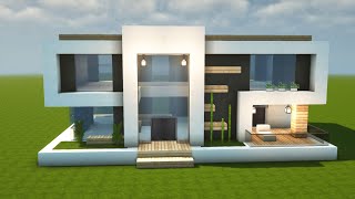 MODERNE LUXUSVILLA in MINECRAFT bauen TUTORIAL HAUS 313 [upl. by Einahpet454]