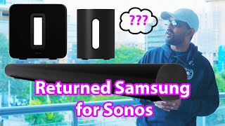 I Returned My Samsung Q990 And Got Sonos Arc [upl. by Ahsirtap]