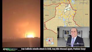 Iran ballistic missile attack in Erbil Iraq kills Mossad agent Peshrav Dzeyi [upl. by Trevar]