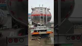 Stainless steel oil tank trailertri axle tanker trailers for salealuminum tanker trailer build [upl. by Aekim]