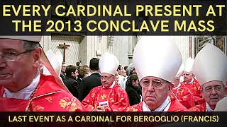 Opening Conclave Mass 2013  Recessional  Bergoglio Pope Francis last public event as a Cardinal [upl. by Nered]