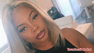 HOW TO THE PERFECT ASH BLONDE BOB  How To Tint Lace For WOC FT DORHAIR [upl. by Alfy851]