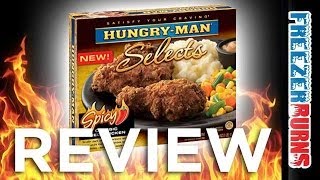 HungryMan Selects Spicy Classic Fried Chicken Video Review Freezerburns Ep642 [upl. by Repsihw]