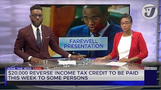 20000 Reverse Income Tax Credit to be Paid this Week to Some Person  TVJ News [upl. by Colb]