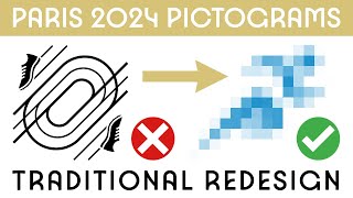 I Redesigned All 47 Pictograms of The Paris 2024 Olympics [upl. by Cynthie]