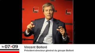 Vincent Bolloré  quotLa voiture électrique est le seul moyen de dépolluer les villesquot [upl. by Aubin400]