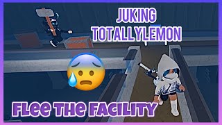 Juking A Level 1200 😰  Roblox Flee The Facility [upl. by Hametaf447]