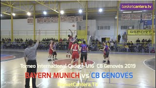 U16M  BAYERN MUNICH vs CB GENOVÉSU18 Torneo Internacional CBGenovés19 BasketCanteraTV [upl. by Macdermot]