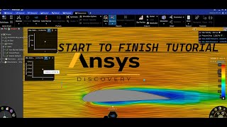 CFD  Aircraft Wing Simulated in a Wind Tunnel ANSYS Discovery Easy amp Quick 2024 [upl. by Sunev]