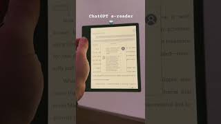 ChatGPT on ereader is helpful 🙏 [upl. by Latrena965]