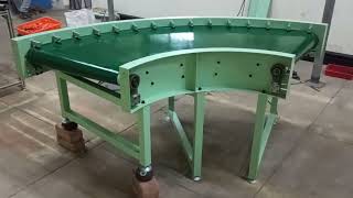 90° Power Turn Curve Belt Conveyor beltconveyor conveyorbelts 90degree radius [upl. by Hiroko704]