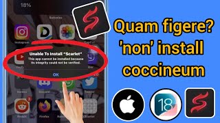 iOS 18 Quomodo Figere nequitur Instrue quotScarletquot in iPhone  iPad [upl. by Katlin]