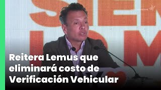 Reitera Lemus que eliminará costo de Verificación Vehicular  Jalisco Noticias [upl. by Latoye651]