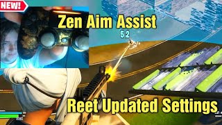 Reet SHOWS Updated Controller SettingsSensitivity amp Zen Aim Assist in Arena [upl. by Pozzy]