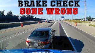 BRAKE CHECK GONE WRONG Police Justice amp Instant Karma Insurance Scams [upl. by Martelle]