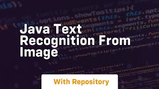 java text recognition from image [upl. by Ahsiekal744]