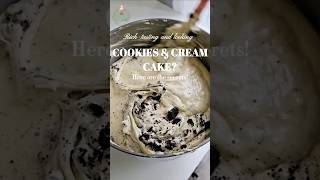 I bet you didnt know these about baking ookies amp cream cake baking cookiesandcream homebakers [upl. by Nnaycnan]