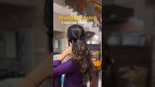 Wedding season easy hair style hairstyle wedding [upl. by Nnaer]