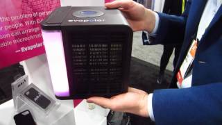 Evapolar Eva Polar Personal Air Cooler  CES 2017 Sands Expo Tech West Las Vegas NV [upl. by Arait]