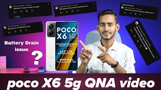 QNA video  Poco X6 5g ‼️ battery draining issue  phone heating issue  Pubg mobile testing [upl. by Atinit]