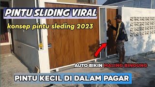 PINTU KECIL DALAM PAGAR SLIDING [upl. by Beall999]