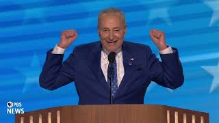 WATCH Sen Chuck Schumer speaks at 2024 Democratic National Convention  2024 DNC Night 2 [upl. by Kirstin]