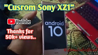 Nyobain Android 10 Sony Xperia XZ1  Cara Ubl Root Install Twrp amp Custom Rom [upl. by Aenal]