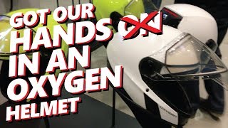 BRP Oxygen Helmet Review  SkiDoo Spring Open House Tour [upl. by Jaymee434]