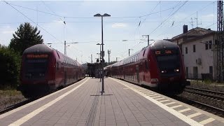 Wächtersbach mit BR 111  114 mit DoSto  Intercity  ICE 1  T  Güterzug [upl. by Bendicta]